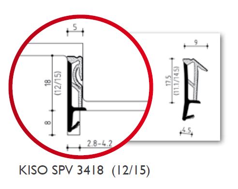 KISO SPV 3418 – Joint ouvrant micro-mousse multi-rainure – Image 2